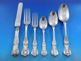 King by Dominick & Haff Sterling Silver Dinner Flatware Set for 8 Service 52 pcs