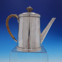 Guillaurme Corne of Paris French Silver Tea Pot with Wood Accents (#4252)