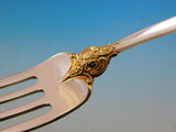 Grande Baroque Gold Accent by Wallace Sterling Silver Flatware for 8 Set 45 pcs