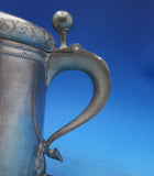 Tinn Norge Norwegian Pewter Tankard Hinged Cover Ball Claw Feet #507/2 (#6859-2)