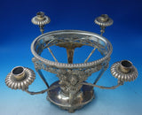 English Georgian Sterling Silver Epergne London 1812 Art Nouveau Women (#6127)