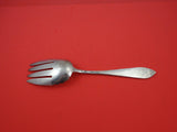 Colonial A Engraved by Whiting Sterling Salad Serving Fork w/ back stamp 9 1/4"