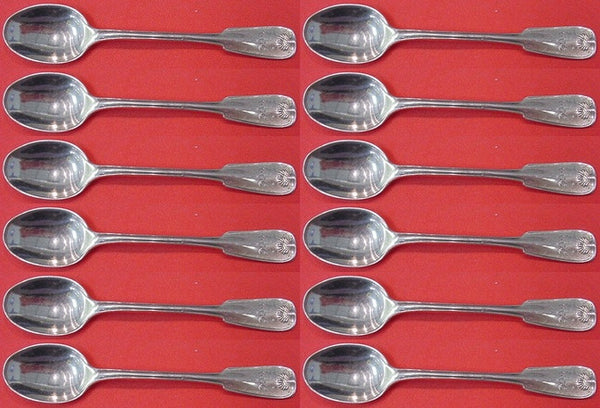 Palm by Tiffany and Co Sterling Silver Demitasse Spoon Set 12 pieces 4 1/8"