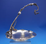Silverplate Grape Stand Engraved Bees Butterflies Flowers 3-D Bird #9558 (#7271)