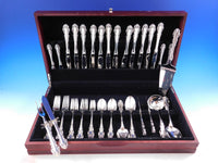 Dresden Scroll by Lunt Sterling Silver Flatware Set for 6 Service 54 pieces
