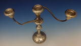 Grande Baroque by Wallace Sterling Silver Candelabra 3-Light 13" #4101 (#0429)