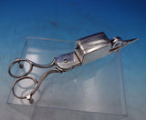 Thomas Jordan English Silverplate Wick Cutter Footed 7" Birmingham (#6844-2)