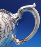 Elkington English Victorian Sterling Silver Tea Pot 3-D Finial Chased (#8437)