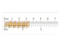 10k Yellow Gold Bar Pin with Five Horses Jewelry (#J7042)