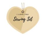 Prelude by International Sterling Silver "I Love You" Serving Set Custom Gift