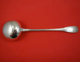 Puiforcat French France Sterling Silver Soup Ladle with Fan Motif 12 1/8"