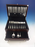 Queens Lace by International Sterling Silver Flatware Set 12 Service 51 Pieces