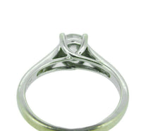 14k White Gold Genuine Natural Diamond Solitaire Engagement Ring .47ct (#J3265)