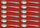 Mount Vernon by Lunt Sterling Silver Ice Cream Fork Set of 12 pcs 6" Custom Made