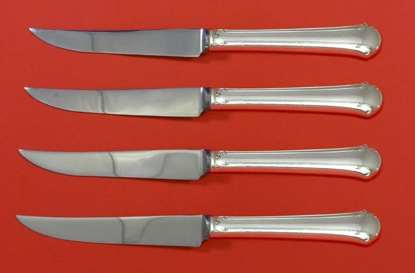 Chippendale by Towle Sterling Silver Steak Knife Set 4pc HHWS  Custom 8 1/2"