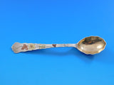 Lap Over Edge Mixed Metals Tiffany & Co Sterling Silver Demitasse Spoon Floral
