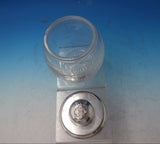 Beaded by Unknown Sterling Silver and Glass Cigar Jar Axe Emblem #53858 (#5783)