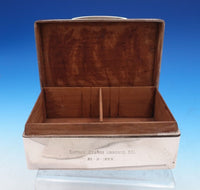 English Estate Sterling Silver Cigarette Box "Pax in Bello" w/Presentation #7936