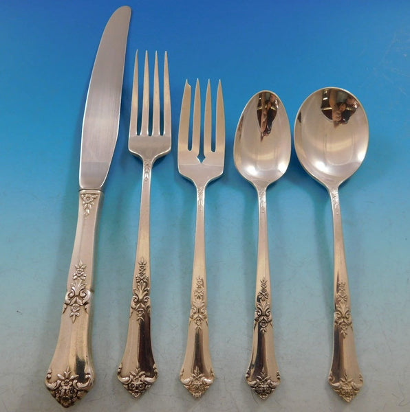 Stately by State House Sterling Silver Flatware Set for 12 Service 66 Pieces