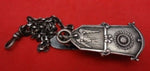 Japanese by Gorham Sterling Silver Chatelaine Clip with Watch Chain #80 Heirloom
