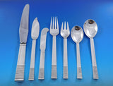 Parallel by Georg Jensen Sterling Silver Flatware Set 8 Service 64 pieces Dinner