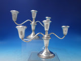 Pointed Antique by Reed and Barton Sterling Silver Candelabra Pair (#5975)
