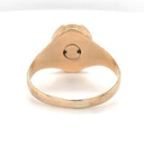 10k Yellow Gold Men's Ring Enamel Cross Deer / Elk Size 11.5 Jewelry (#J6641)