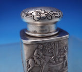 Neresheimer and Sohne German .925 Silver Snuff Box with Figural Scenes (#7209)