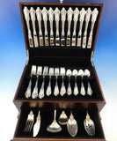 Grande Baroque by Wallace Sterling Silver Flatware Set 12 Service Dinner 54 Pcs