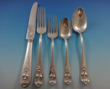 Pendant of Fruit by Lunt Sterling Silver Flatware Set For 12 Service 65 Pieces