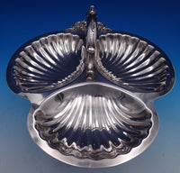 Grande Baroque by Wallace Silverplate Candy Dish 3-Shell 11 1/2" (#7827)