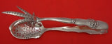 Adolphus by Mount Vernon Sterling Silver Ice Tong Pierced with Flower 6 1/2"