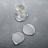 Wine & Bar by Georg Jensen Stainless Steel Wine Coaster Set 4 Piece -  Vtg NOS