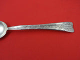 Lap Over Edge Acid Etched By Tiffany Sterling Teaspoon w/ fern  6"
