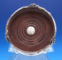 Grape by SJC .950 Silver and Wood Champagne Coaster 2" x 5" (#7787)