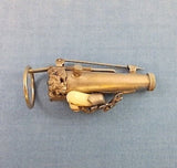 Silverplated Posey Posy Pin Decorated with Applied Oak Leaves Acorns (#J1240)
