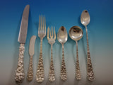 Baltimore Rose by Schofield Sterling Silver Flatware Set 8 Service 59 pcs Dinner