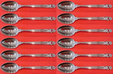 Royal Danish by International Sterling Silver Demitasse Spoon Set 12 pieces