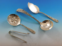 Repousse by Kirk Sterling Silver Flatware Set Service 183 pieces Dinner Vintage