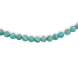 Genuine Natural Kingman Turquoise 4.5mm Strand Beads Necklace 14k Clasp #J7574