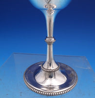 John Evans English Victorian Sterling Silver Goblet Fancy Engraved 6 1/4" #7932