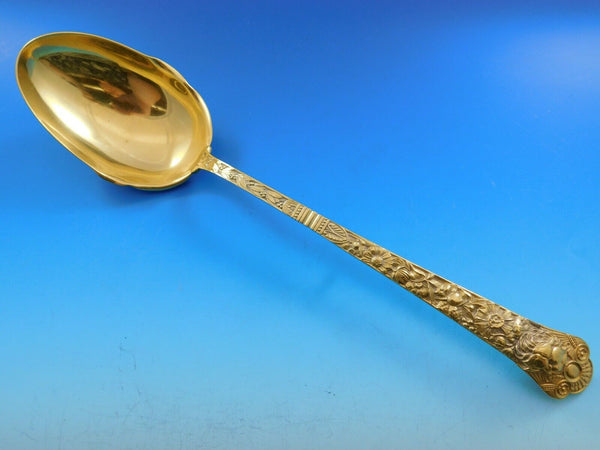 Cluny Vermeil by Gorham Sterling Silver Stuffing Spoon with Button 12 1/4"