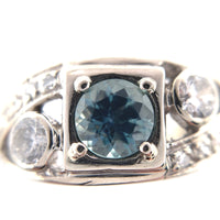 14k Gold .63ct Blue Montana Genuine Natural Sapphire from Rock Creek, MT #J6391