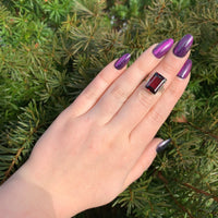 14k Gold Hand Engraved Ring w/8.35 Carat Genuine Natural Rhodolite Garnet #J6556