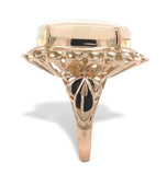 12k Yellow Gold 4.82 Carat Genuine Natural Australian Opal Ring 5.75 (#J7490)