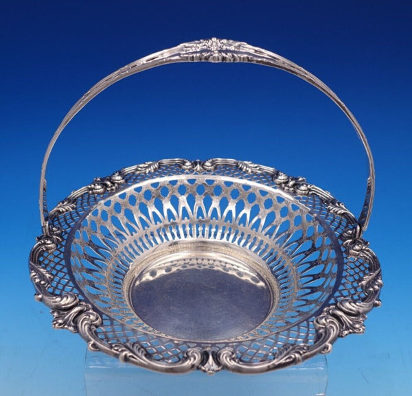 Redlich Co Sterling Silver Basket/Candy Dish Swing Handle Pierced #5288B (#7786)