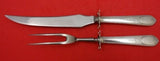 Early American Engraved by Lunt Sterling Silver Steak Carving Set 2pc 10 1/4"