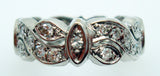 14k Gold Pierced Ring Band with 2/3ct Genuine Natural Diamonds (#J2817)