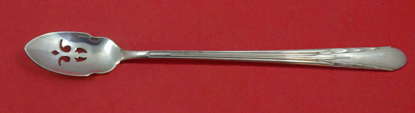 Orchid By International Sterling Silver Olive Spoon Pierced Long 7 1/4" Custom