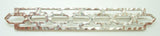 Arts and Crafts Sterling Hammered Geometric Bar Pin (#J2702)